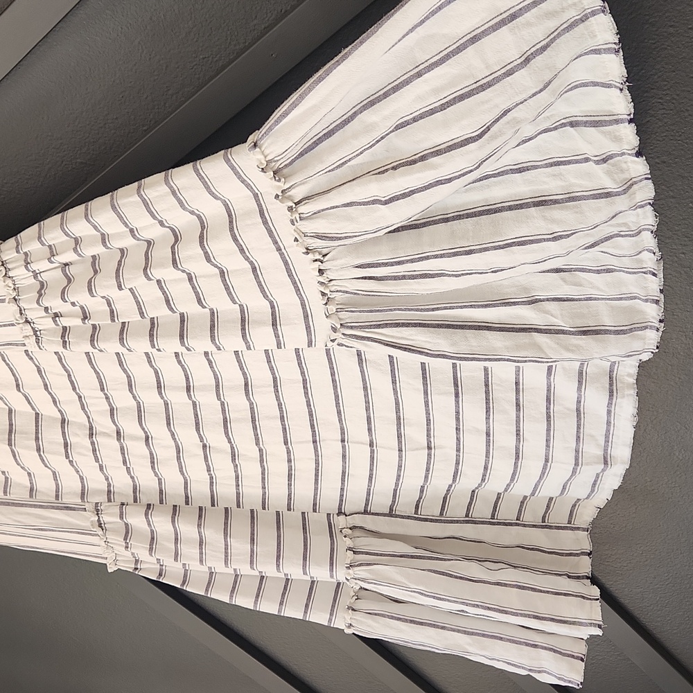 {Splendid} Linen-blend Thira Dress in Rasmus Stripe Size Small - Picture 8 of 14